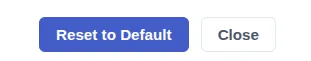 The Reset to Default button in the settings dialog.